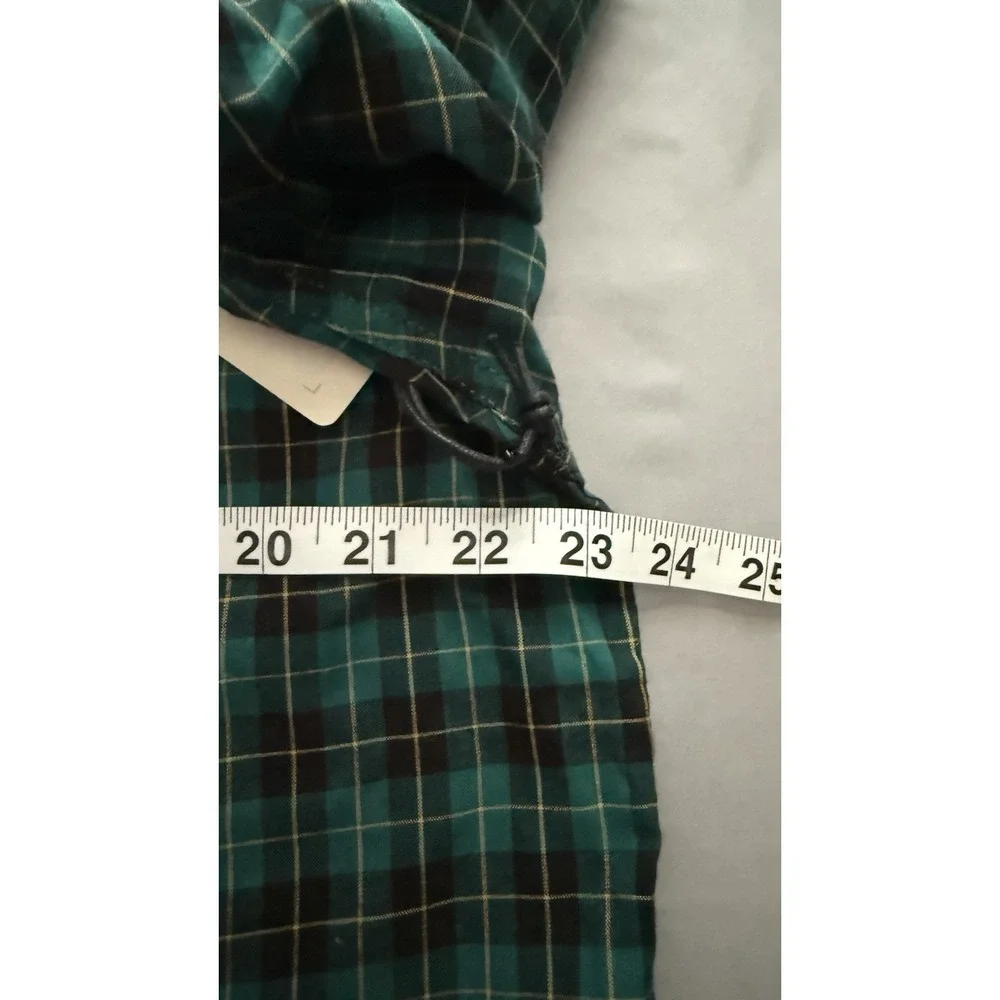 Men's Long Sleeve Plaid‎ Shirt NWT brand Is BILLABONG SZ XXL Green And Black